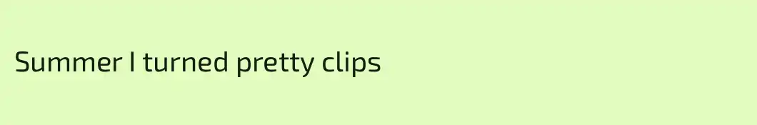 Summer I turned pretty clips